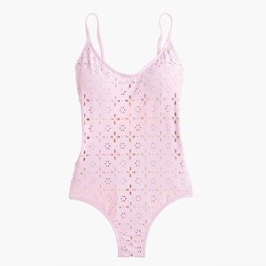 NWOT J. Crew Petal Pink One Piece Swim Size 4